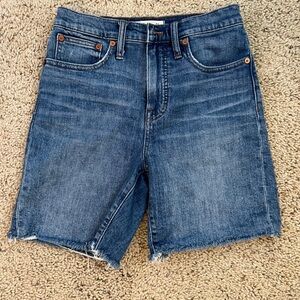Madewell High-Rise Denim Mid-Length Jean Shorts